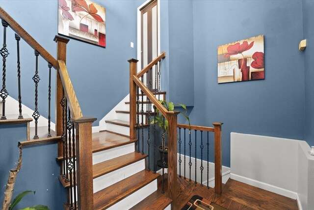 9631 Fullerton Ave, Franklin Park, IL 60131 - stairs with wood finished floors and baseboards