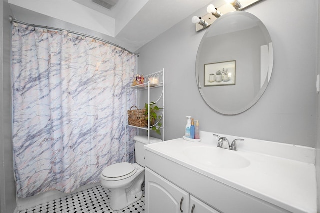 9631 Fullerton Ave, Franklin Park, IL 60131 - bathroom featuring vanity and a shower with shower curtain