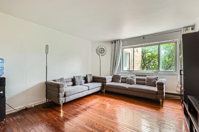 5100 N Sheridan Rd Unit 410, Chicago, IL 60640 - living room with hardwood / wood-style floors