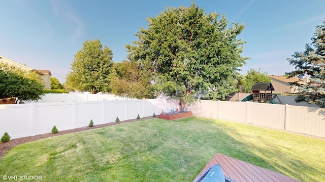 1389 Lily Cache Ln, Bolingbrook, IL 60490 - fenced backyard with a vegetable garden