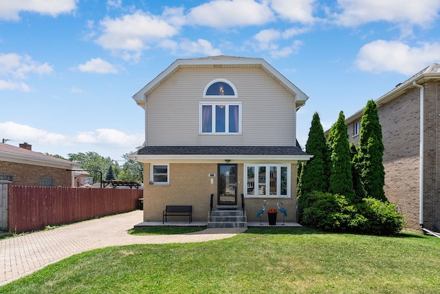 8313 W Ballard Rd, Niles, IL 60714 - traditional home featuring entry steps and brick siding