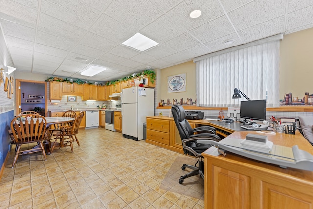 1422 Pier Dr, Lake Summerset, IL 61019 - office space with a paneled ceiling