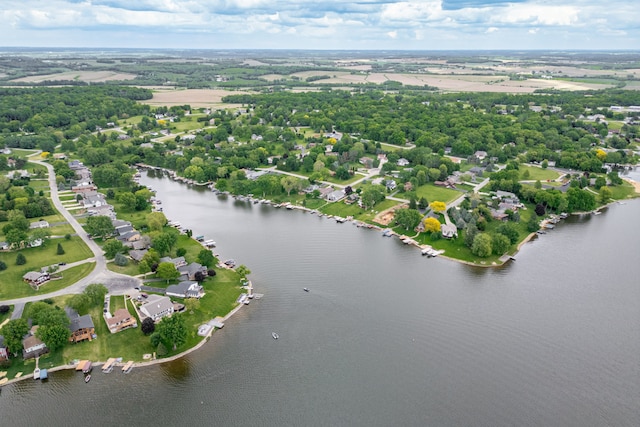 1422 Pier Dr, Lake Summerset, IL 61019 - drone / aerial view of a large body of water and a tree filled landscape