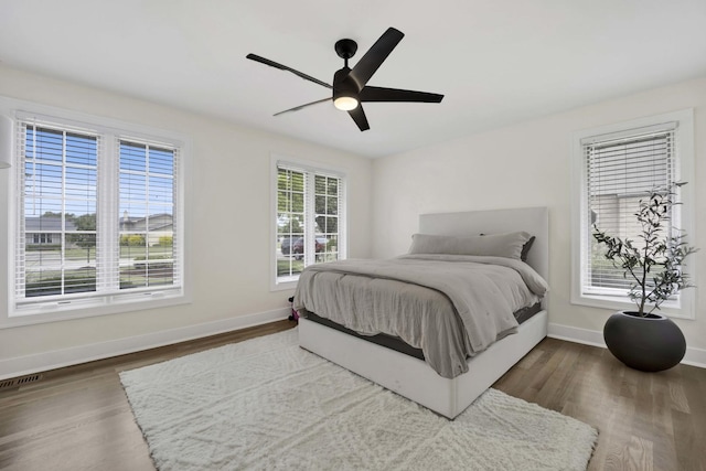 19635 Swanberg Ln, Mokena, IL 60448 - bedroom with wood finished floors and ceiling fan