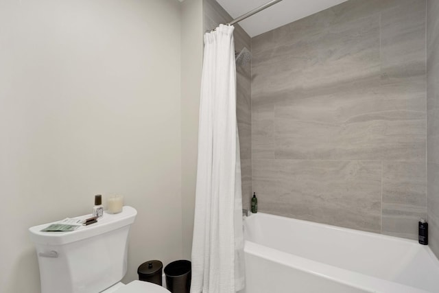 19635 Swanberg Ln, Mokena, IL 60448 - bathroom with toilet and shower / bath combination with curtain