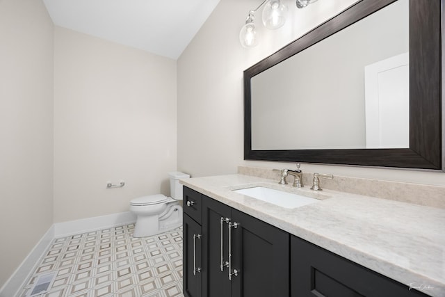 4508 Stonewall Ave, Downers Grove, IL 60515 - bathroom with vanity and tile patterned floors