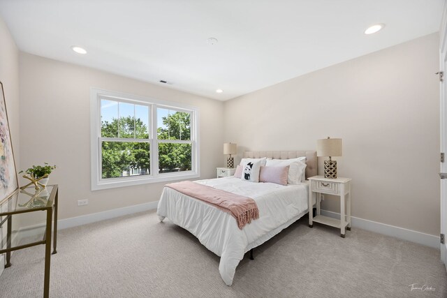 4508 Stonewall Ave, Downers Grove, IL 60515 - bedroom featuring light colored carpet and recessed lighting