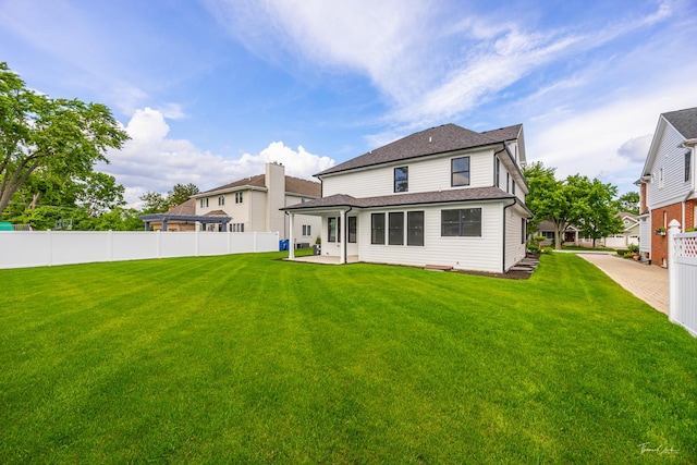 4508 Stonewall Ave, Downers Grove, IL 60515 - rear view of house featuring a patio and roof with shingles
