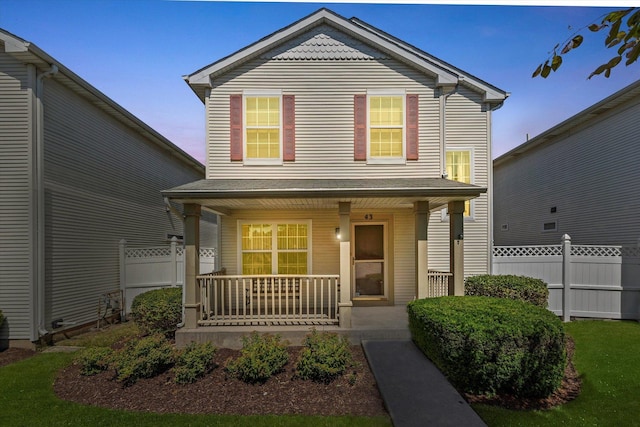 43 Freesia Ct, Romeoville, IL 60446 - view of front of house featuring covered porch