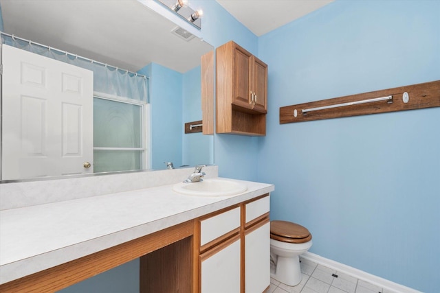 43 Freesia Ct, Romeoville, IL 60446 - bathroom featuring vanity, tile patterned flooring, and curtained shower