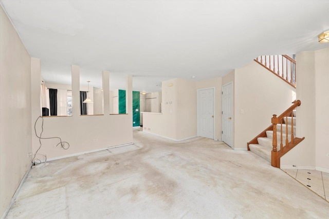 43 Freesia Ct, Romeoville, IL 60446 - unfurnished room featuring stairs and baseboards