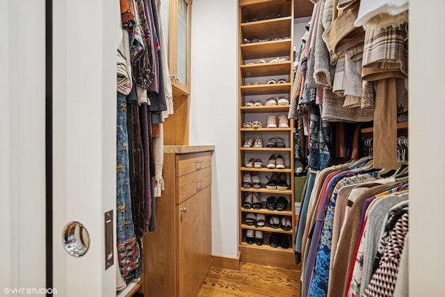 85 Ela Rd, Inverness, IL 60067 - walk in closet featuring wood finished floors