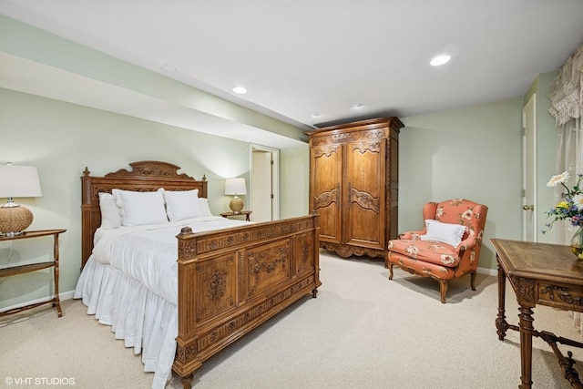 85 Ela Rd, Inverness, IL 60067 - bedroom featuring light carpet and recessed lighting