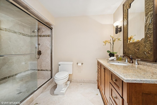 85 Ela Rd, Inverness, IL 60067 - bathroom with vanity and a shower stall