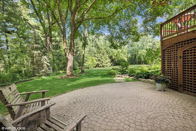 85 Ela Rd, Inverness, IL 60067 - view of patio / terrace featuring a wooden deck