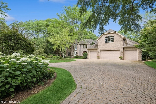 85 Ela Rd, Inverness, IL 60067 - view of front of property with curved driveway and a garage