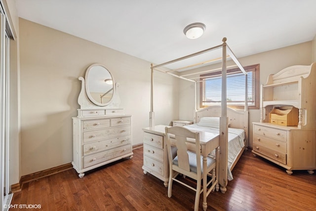 8437 167th St, Tinley Park, IL 60487 - bedroom featuring dark wood-style floors and baseboards