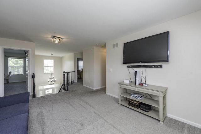1650 Natures Way, Lindenhurst, IL 60046 - living room featuring carpet flooring and baseboards
