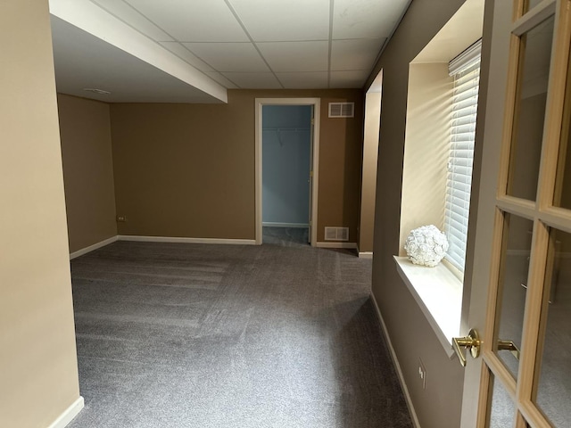 1650 Natures Way, Lindenhurst, IL 60046 - carpeted spare room featuring a drop ceiling and baseboards