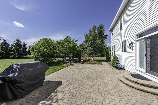 1650 Natures Way, Lindenhurst, IL 60046 - view of patio featuring grilling area