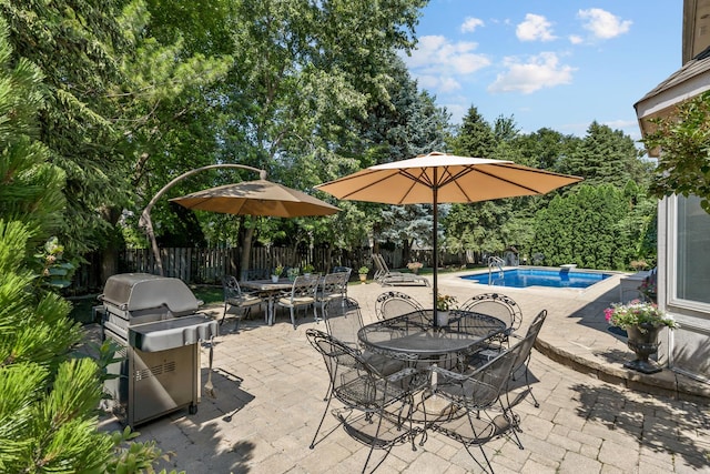 262 Hawk Hollow Dr, Bartlett, IL 60103 - fenced backyard featuring outdoor dining area, grilling area, and a patio