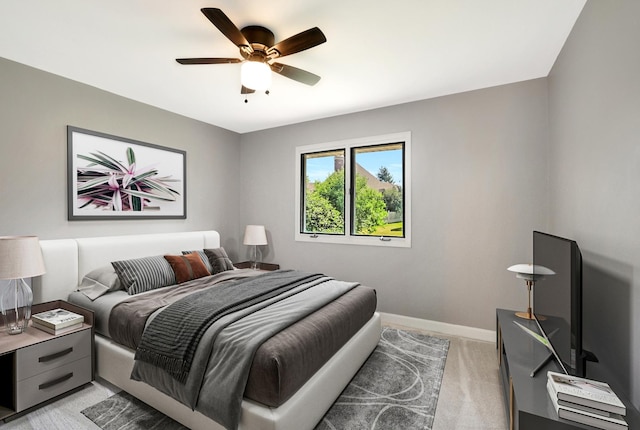 441 Wheeler Dr, Lemont, IL 60439 - bedroom featuring light carpet and ceiling fan