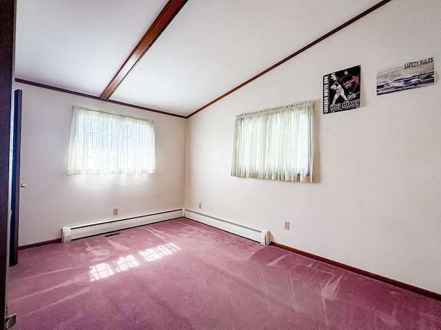 202 E 8th St, Gridley, IL 61744 - unfurnished room featuring carpet flooring and baseboard heating