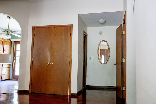 202 E 8th St, Gridley, IL 61744 - hallway with wood finished floors