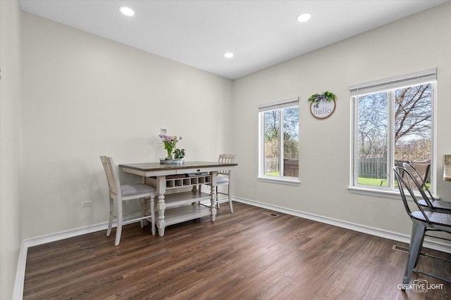307 Gregory Ln, Plano, IL 60545 - dining space featuring wood finished floors and recessed lighting