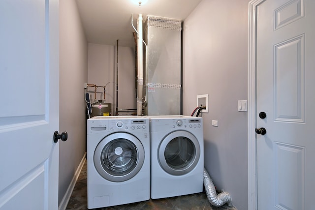 315 N Ridgeland Ave, Elmhurst, IL 60126 - washroom featuring washer and clothes dryer and baseboards