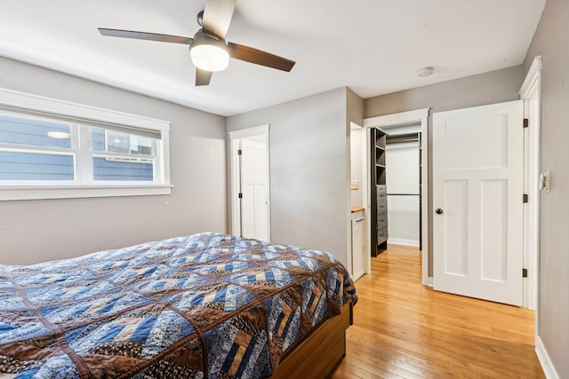 105 E Vermont St, Villa Park, IL 60181 - bedroom with light wood-style floors and a ceiling fan