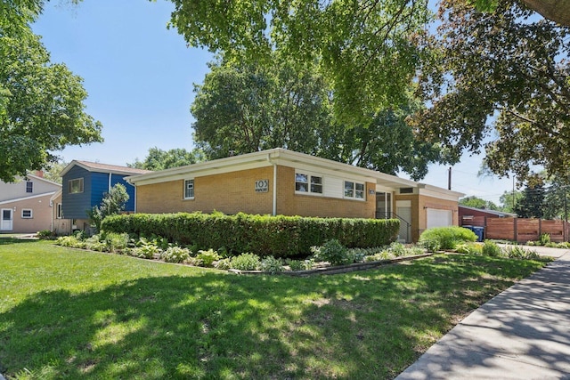 105 E Vermont St, Villa Park, IL 60181 - ranch-style house with a garage and brick siding