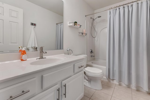 9312 Bristol Ln, Huntley, IL 60142 - full bath with tile patterned floors, vanity, and shower / tub combo