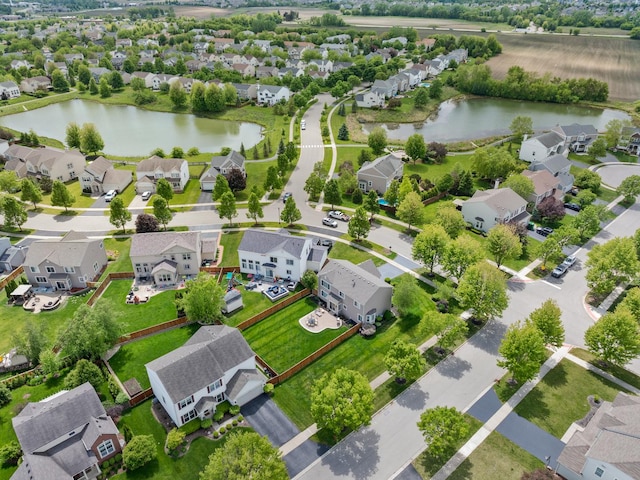 9312 Bristol Ln, Huntley, IL 60142 - aerial perspective of suburban area featuring a nearby body of water