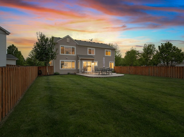 9312 Bristol Ln, Huntley, IL 60142 - rear view of house featuring a fenced backyard and a patio area