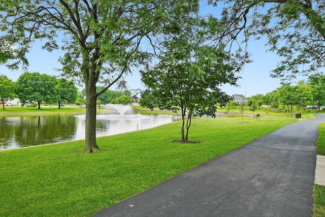 56 W Granville Ave, Roselle, IL 60172 - surrounding community with a yard and a water view