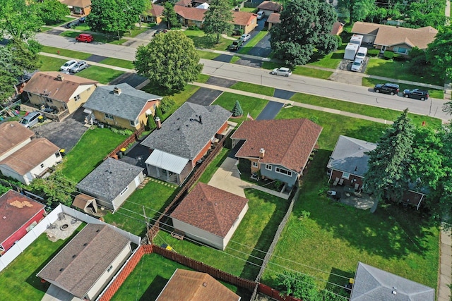 56 W Granville Ave, Roselle, IL 60172 - aerial view of property and surrounding area featuring nearby suburban area
