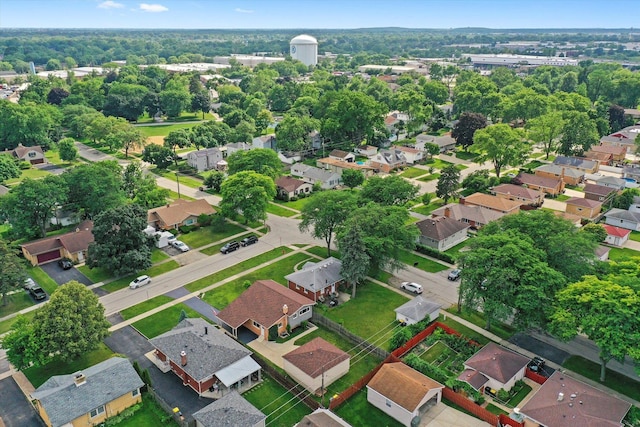 56 W Granville Ave, Roselle, IL 60172 - aerial view of property and surrounding area featuring nearby suburban area