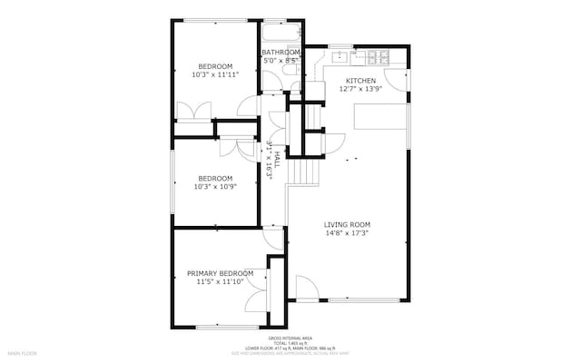 56 W Granville Ave, Roselle, IL 60172 - view of room layout