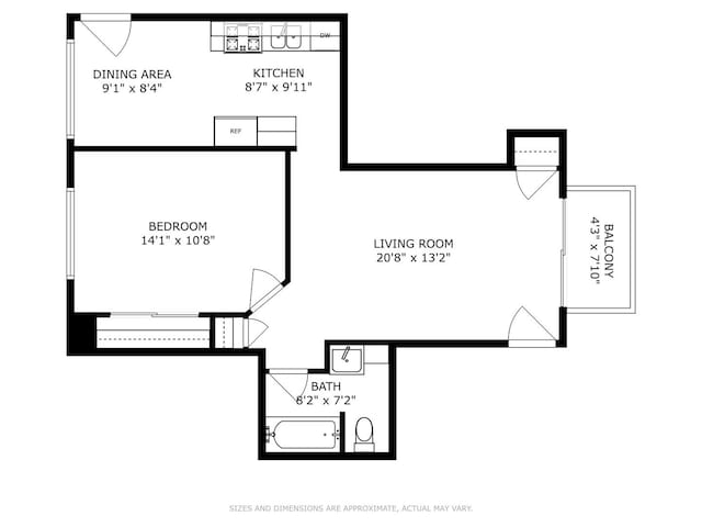 6839 N NW Hwy Unit 2B, Chicago, IL 60631 - view of property floor plan