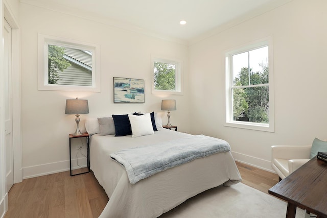 1947 Summerton Pl, Northbrook, IL 60062 - bedroom with light wood-style flooring and recessed lighting