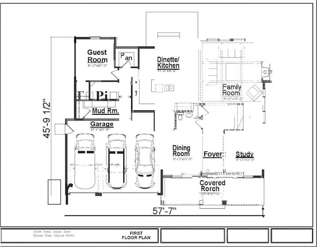 1947 Summerton Pl, Northbrook, IL 60062 - view of floor plan / room layout