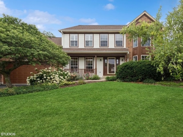 36917 N Deer Trail Dr, Lake Villa, IL 60046 - traditional-style house with a porch and a front lawn