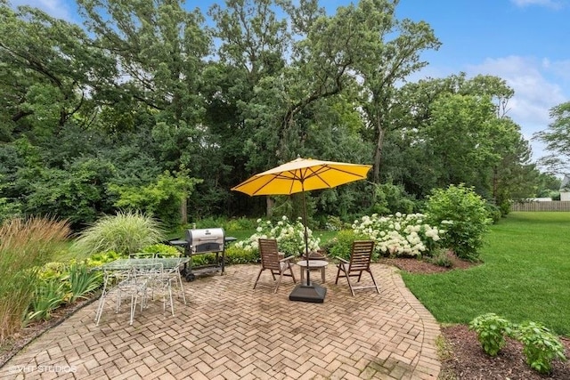 36917 N Deer Trail Dr, Lake Villa, IL 60046 - view of patio / terrace with a grill and outdoor dining area