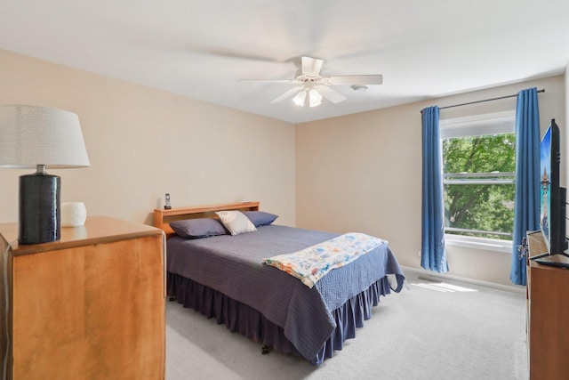 305 Buckingham Dr, Algonquin, IL 60102 - bedroom with light carpet and a ceiling fan