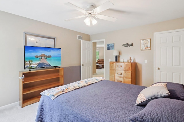 305 Buckingham Dr, Algonquin, IL 60102 - bedroom with carpet flooring and a ceiling fan