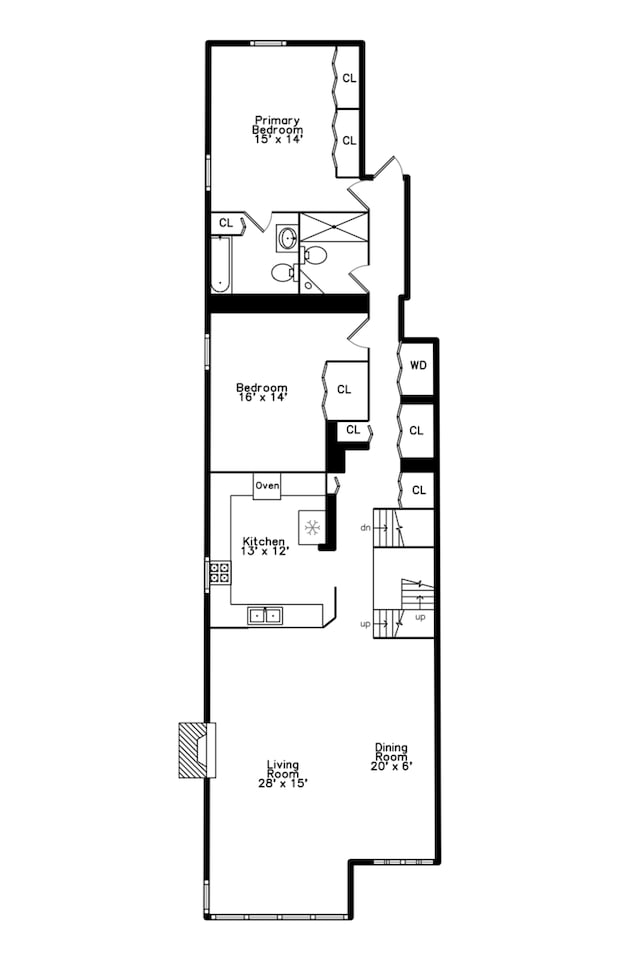 77 E Division St Unit 3, Chicago, IL 60610 - view of floor plan / room layout