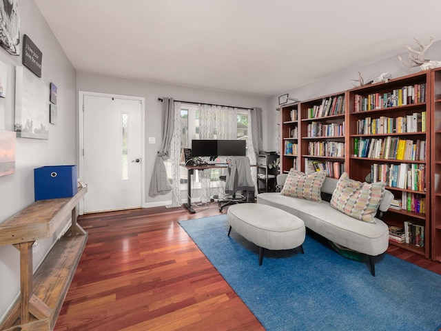 655 Charing Cross Rd, Elk Grove Village, IL 60007 - living room featuring wood finished floors and an office area