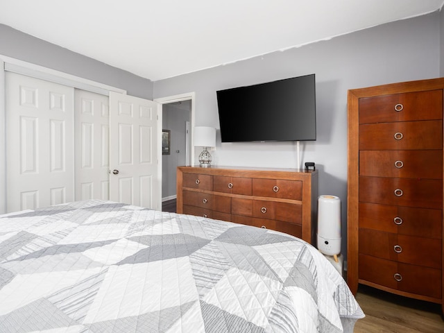 655 Charing Cross Rd, Elk Grove Village, IL 60007 - bedroom featuring a closet and wood finished floors