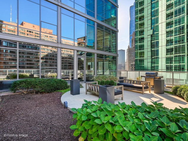 240 E Illinois St Unit 1002, Chicago, IL 60611 - surrounding community with a view of city and a patio